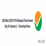 JEE Main 2025 NTA Releases Final Answer Key for Session 1 Download Here